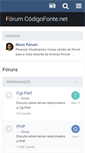 Mobile Screenshot of forum.codigofonte.net