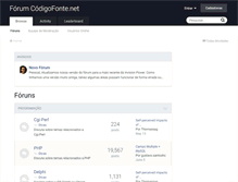 Tablet Screenshot of forum.codigofonte.net